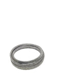 Beefed Up Heavy Duty Transmission V Belt 07200718 Replacement For 42 Inch And 52 Inch Garden Power Tool Decks Zero Turn Compatible Durable Drive Belt For Lawn Tractors Easy Install Long Lasting Performance gray V-belt coiled on white
