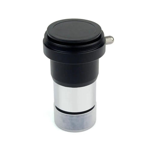 2X Barlow Lens For Telescopes And DSLR Cams, 1.25 Inch Metal Body With Fully Multicoated Optics, side view, M42 Thread