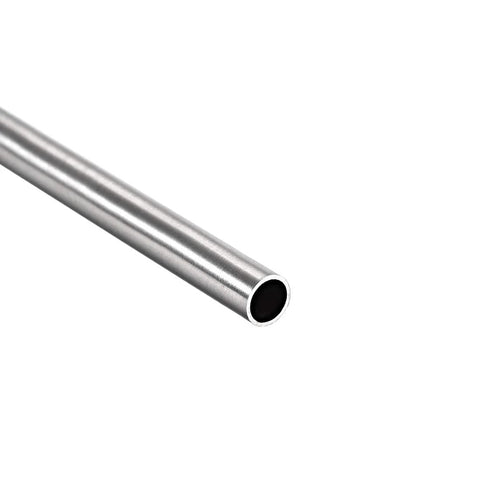 uxcell 304 stainless steel round tubing, seamless, 5mm OD, 0.4mm wall, 250mm length, 4 pcs