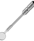 LED Lighted Stainless Steel Mouth Mirror For Teeth Inspection And Plaque Removal, a handheld dental tool with mirror and LED light