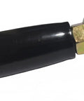 Heavy Duty Swivel Handwheel And Trailer Jack Handle Replacement With M8x1.25 Threads, black nylon knob with steel core.