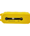 FO SNC Fiber Optic Strip And Cut Tool with yellow casing, multifunctional cable cutting and stripping for tech pros.