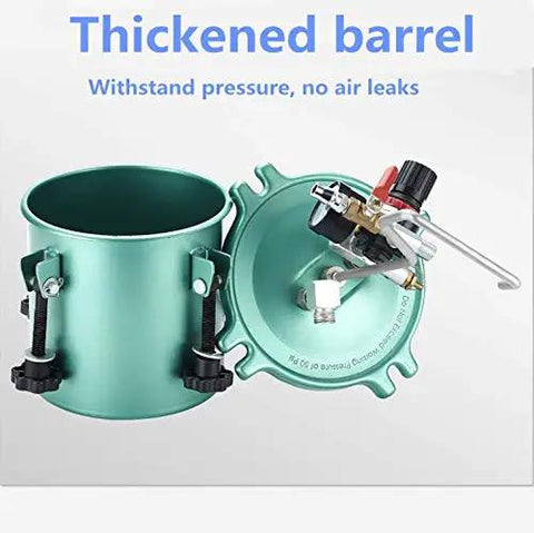 Pro Grade Heavy Duty 5L Pneumatic Paint Pressure Pot with thickened barrel and air spray gun for efficient spraying.