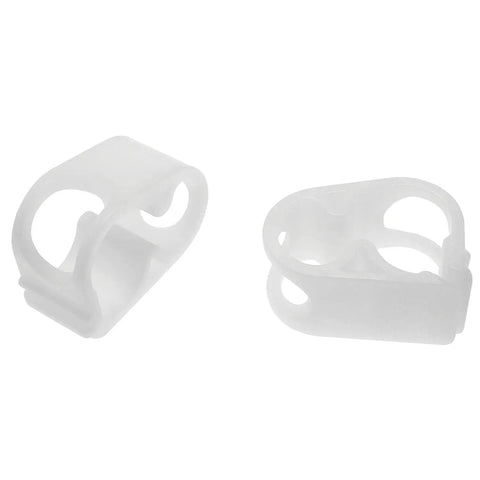 4 Pack Water Flow Control Hose Clamps For 1/4 To 1/2 Inch Tube OD Shut Off Adjustable Clips White Workhorse Plastic Clamps