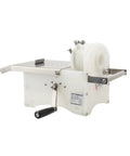 Kickass Stainless Steel Sausage Tying Machine For Home Grill Crews No Sweat Hand Crank Knotter with spool, ideal for sausage making.