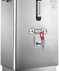 Heavy Duty 40 Liter Commercial Water Boiler Made From Premium 304 Stainless Steel with red tap and fill options.