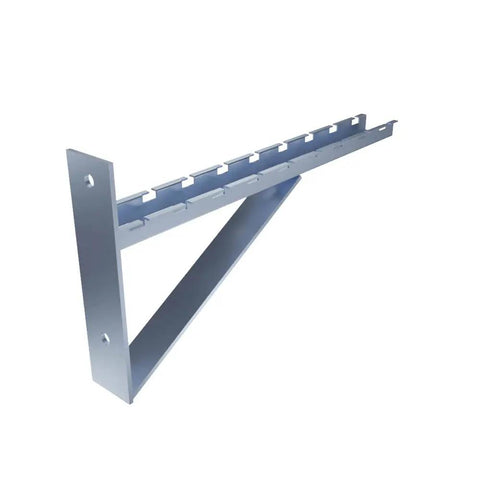 Electro Zinc Plated Triangle Wire Mesh Cable Tray Bracket Silver Steel Wall Mount 400mm 2 Pack Heavy Duty Easy Install Durable Corrosion Resistant