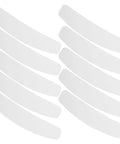 Heavy Duty Plastic Collar Stays To Lock Your Shirt Clean And Keep It Crisp All Day 10 Pack Unisex Suit Accessories on a white background.
