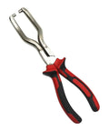 Heavy Duty Fuel Line Pliers For Chevrolet Volt Bolt EV EUV Blazer EV, red and black handles, durable steel jaws for tough connectors.