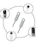 4-Piece Doorbell Key Tool Kit For Easy Battery Swaps And Mount Removal, tools shown with compatible video doorbells.