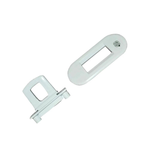 Washer Lid Switch Lock Kit Assembly Replacement WH08X32697 For GE Hotpoint Heavy Duty Washers, plug-and-play components shown