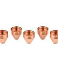 Heavy Duty 5-Pack Plasma Cutter Shield Caps Perfect Fit For Hypertherm 65 And 85 Models, robust copper construction.