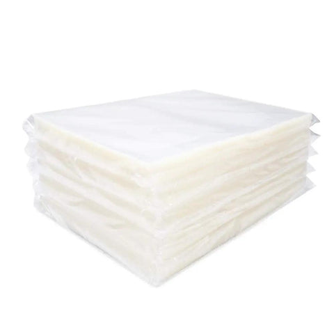 Clear 6x10 Inch 3 Mil Chamber Vacuum Sealer Bags, 500 Pack, showing stacked pre-cut pouches