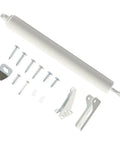 Heavy Duty Dual Pneumatic Door Closer Kit with screws and brackets, for storm screens and security doors, reinforced metal build, two pieces.