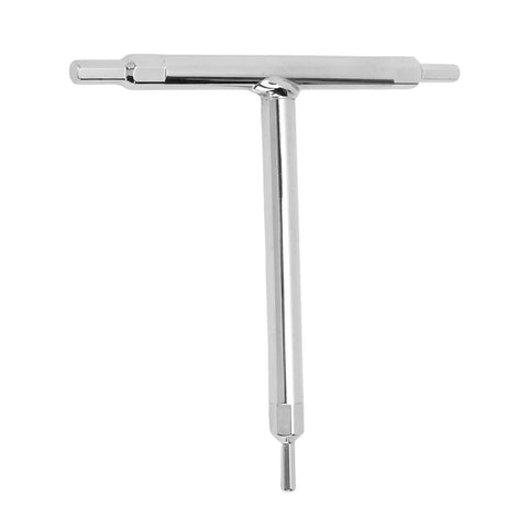 Essential T Handle Hex Wrench Set With 4mm 5mm And 6mm Sizes Made Of Heat Treated Steel For Motorcycle Bike Car Repair Auto Mechanic Work And DIY Home Maintenance Projects That You Gotta Have In Your Garage, chrome finish