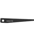 Heavy Duty Morse Taper Drift Key Made From Silicon Manganese Spring Steel For Metalworking Pro Grade Tooling, Precision Machining And Lathe Work Reduces Sleeve Damage And Downtime 3.54x0.47x0.16 Inches, side view