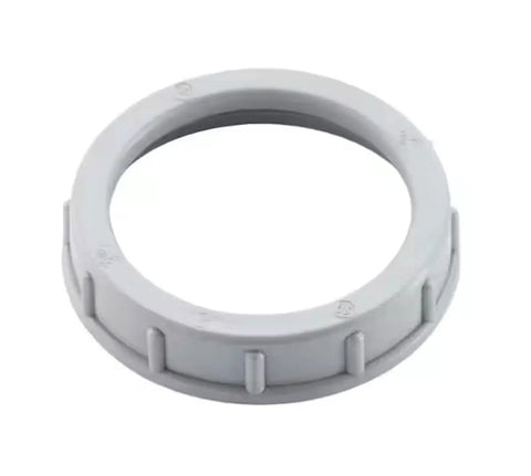 105C Rated Gray Electrical Conduit Plastic Bushing, UL Listed Threaded Insulating Bushing For EMT Rigid IMC PVC Conduit, 3 Inch, 50 Pack, Smooth Bearing Surface For Wires And Cables. Gray plastic threaded conduit bushing