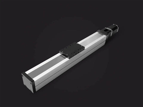 Heavy Duty Linear Stage Actuator With Ball Screw Slide Table And Precision Electric Guide Linear Module featuring aluminum frame and 100mm stroke.