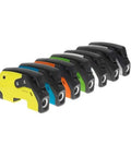 Spinlock XTR rope clutch row in assorted colors; yellow front unit, angled front view