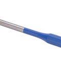 Heavy Duty Steel Pin Punch Kit With Kickass Ergonomic Blue Handles and Tough As Nails Heat Treated Drift Center Punch detail, showing blue handle and steel tip.