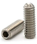 Workhorse Cup Point Socket Set Screw, Stainless Steel Type 304, Three Eighths Inch Diameter, Sixteen Threads Per Inch