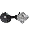 Top Notch Drive Belt Tensioner Bearing Pulley Replaces APV3628 And 11287598833 For BMW Mini Cooper R56 R55 R57 R60, showing black plastic and metallic components.