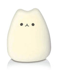 LED Cat Night Light For Kids Battery Powered Silicone Cat Nursery Night Light With 2 Soft Glow Modes