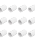 12 Pack 1/2 Inch White PVC Pipe Slip Socket Coupling Adapters For Sprinkler Systems And Drip Irrigation, Easy Pipe Extension Fittings