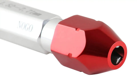 Go No Go Double End Gage Handle For Quick Size Checks 0.061 To 0.250 In Range Portable And Easy To Use No Setup Time Required Red Gauge Tool For Accurate Fits Machinist Favorite For Fast Go No Go Measurements