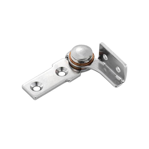 Heavy Duty 304 Stainless Steel Torque Hinges 2.0 N m With 0 To 90 Degree Stop Position Silver Finish Corrosion Resistant Hardware Front View