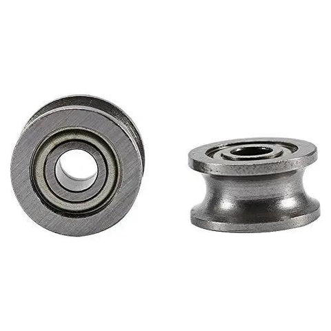 10Pcs U624ZZ U Ball Bearings Double Shielded Carbon Steel For Rail Track Linear Motion Tiny Yet Tough Mini Bearings side view