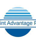 Logo of Paint Advantage Pro with blue gradient circle and horizontal stripes, representing quality paint products.