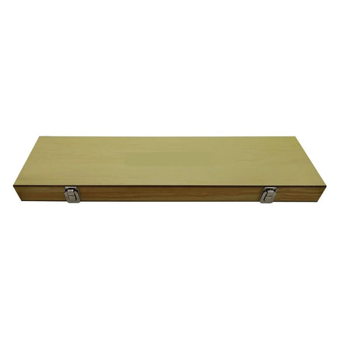 Premium Eight Piece Setup Block Height Gauge Set Hella Accurate Hardened Steel Layout Bars storage case, wooden box with metal latch.