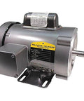 1/3 HP Single-Phase Electric Motor, 1725 RPM, 115/230V Dual Voltage, 56C Frame, C-Face Flange, Foot Mount, Grey Metallic Finish