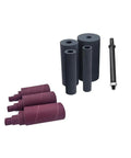 Robust Spindle Sander Drum And Sleeve Replacement Kit For Drill Presses And Benchtop Woodworking Tools, including four precision drums and sleeves.