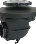 Heavy Duty Bottom Drain With Air Diffuser And 4 Inch PVC Pipes Built To Last For Reliable 0.5 To 1.5 CFM Air Flow, side angle view