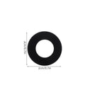 Black Nylon Flat Washers 500 Piece Kit Insulating Mounting Hardware Spacers M2 To M10 For Electrical Outlets And Receptacles Easy DIY Spacing Solution, 2cm washer