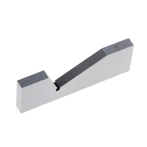 Metal angle block for machining, 3 in x 1/4 in, ground precision, 25° mark on end