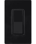 Claro On Off Light Switch 15 Amp Single Pole Black CA-1PS-BL decorator style front view