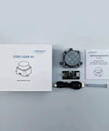 D500 Outdoor Lidar Kit For SLAM Navigation DTOF Scanning Laser Radar Sensor With ROS1 ROS2 Support components laid on table