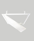 Badass Thick Steel Access Panel With Slick Screwdriver Latch Lock And No Sweat Drywall Install Mounting Brackets For Home Repairs And Tight Wall Openings In White Heavy Duty Construction Covers Standard Square Cutouts Perfectly mounted with brackets showing access panel design.