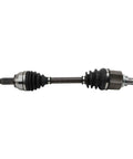 Beefed-Up Front Driver Side CV Axle Assembly For Ford Fiesta 2011-2017 1.6L Dual Clutch Auto Transmission Direct Fit With Neoprene Boot For Lasting Durability And OEM-Grade Performance. Front axle with neoprene boots and 1.26 in axle nut.