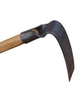 Heavy Duty Garden Hoe With Long Wooden Handle, Thick Steel Blade, Anti Skid Grip, Easy To Use Weeding Tool for home gardens.
