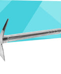 Stainless Steel Do It All Double Ended Hoe Garden Tool For Weeding And Edging Versatile Landscape Shovel on blue background