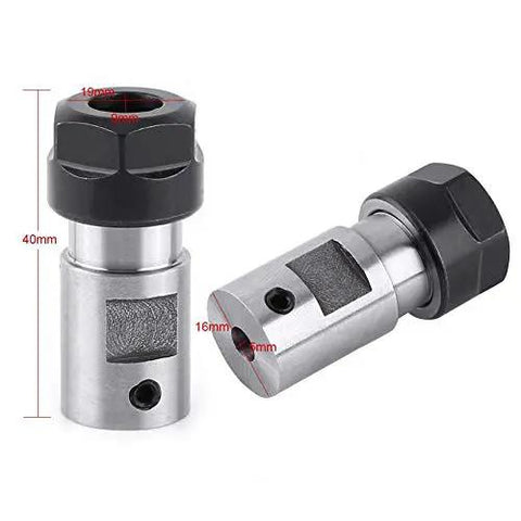5mm CNC Metal Mill Spindle Collet Holder With Straight Shank And Clamping Nut Balanced Steel Design for precision milling