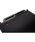 Close-up of aluminum roof for UTV Polaris RZR Pro XP 2020 to 2026, rugged black powder coat, laser cut construction