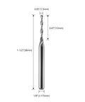 Top Tier Carbide Ball Nose End Mills With Dual Flutes For Smooth Cnc Routing And Precise Engraving On Wood Pvc Mdf Hardwood Built Tough One Eighth Shank With Sixteenth In Cut Diameter Pack Of Ten showing dimensions and features
