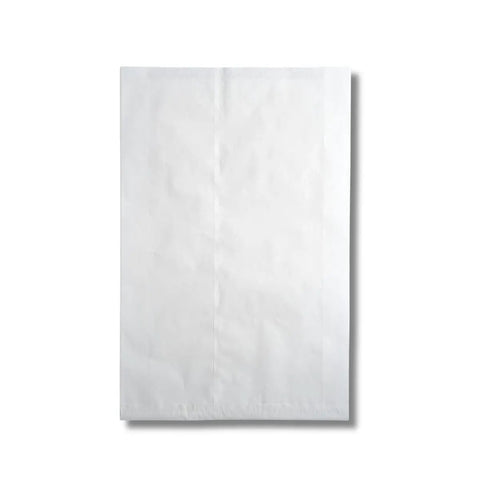 Flat White Kraft Paper Bags For Merchandise, Eco Friendly Recyclable And Compostable Packaging, 16 By 3.8 By 24 Inches, 500 Count
