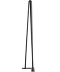 Single black hairpin leg from Beefy Hairpin Table Legs 28 Inch Black Set Of 4 For Desk Bench Dining End Tables 3 Rod Hairpin Legs Carbon Steel