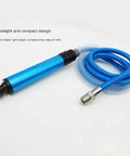 Pro Grade Micro Pneumatic Air Pencil Die Grinder Kit Comes With 3Mm And 6Mm Collets, lightweight grip tool and hose.